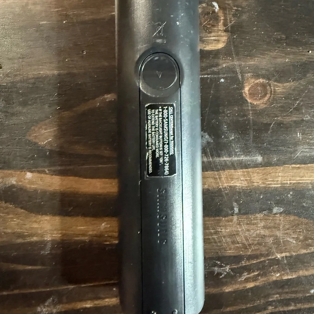Samsung Black Remote with Colorful Buttons